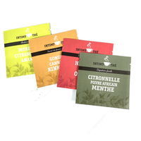 Sachet de cosmétiques en papier Kraft, pochette à impression numérique, sachets d'emballage de qualité alimentaire, 100% biodégradables, avec fermeture éclair naturelle, pour café, thé, Snack