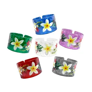 High Quality Fashion Island Bangles <strong>Acrylic</strong> Shell Bracelet <strong>Jewelry</strong> for Women - Product Image 1