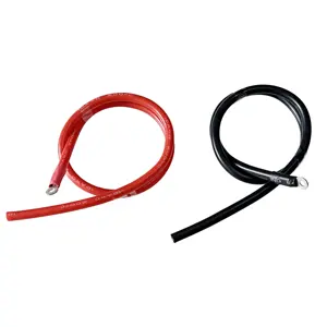 fork ring terminal electronic wire inverter DC battery 6AWG 10AWG solar cable assembly for outdoor photovoltaic installation