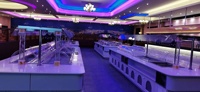 Combinaison commerciale salade Buffet Bar vitrine table moderne hôtel sushi buffet comptoir équipement conception