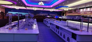 Combinazione commerciale insalata Buffet <span class=keywords><strong>Bar</strong></span> vetrina tavolo moderno hotel sushi buffet counter equipment design - Product Image 6