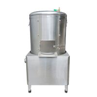 Automatische ui-, wortel-, aardappel- en gemberwas- en schilmachine/reinigingsmachine
