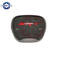 Cuir suédé personnalisé pour Dodge Charger 15-21 Volant Chrome Plaqué Corne Couverture 6ET051VXAA 1ZY191X9AG 5QX40XDVAA SRT Garniture