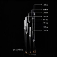 Hôtel cristal acrylique Transparent chandelier événement mariage scène accessoires décoration