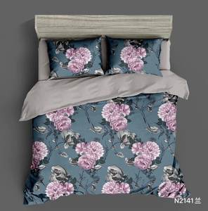 100% poliéster de alta calidad nuevo estampado floral funda nórdica conjunto edredón - Product Image 3