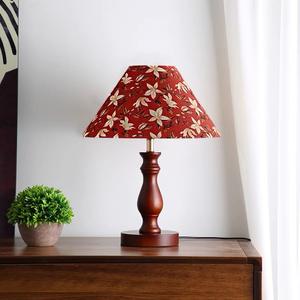Solid Wood Retro Floral <b>Table</b> Lamp Romantic European Style Modern Minimalist Bedroom <b>Bedside</b> Lamp <b>Vintage</b> Luxury Decorative - Product Image 3
