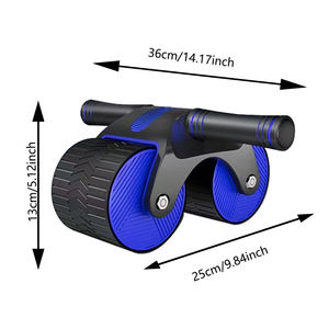 Logo kustom kebugaran Gym olahraga seluruh tubuh latihan Rebound otomatis <span class=keywords><strong>Abs</strong></span> roda rol - Product Image 2