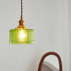 SIMIG Nordic Vintage yaratıcı yeşil cam Mini kolye ışık restoran Bar Cafe konuk evi için - Product Image 5
