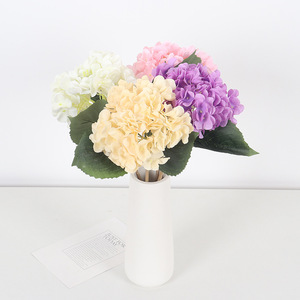 Jessie Artificial Hydrangea <b>Single</b> Stem 45cm Silk <b>Flower</b> Waterproof For Wedding Home Hotel Decoration - Product Image 4