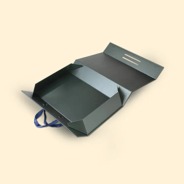 Manufacturers custom high-grade folding box portable cardboard clamshell gift box large foreign trade folding box