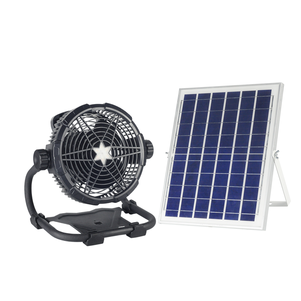 Новый многофункциональный внешний аккумулятор 10 Вт с солнечной зарядкой и USB-зарядкой, Противомоскитный фонарь, Солнечный вентилятор, фонарь для кемпинга на открытом воздухе