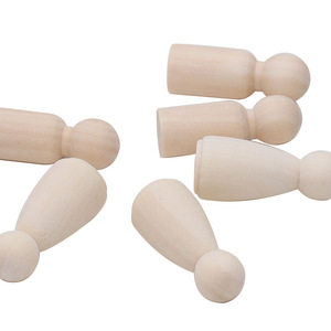 Figuras de Madera de 43 mm, Color Natural Pulido, para Manualidades, Pintura Infantil - Product Image 3