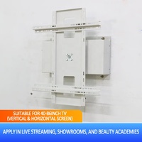 Braket TV Dinding JGST Bermotor 32"-86" Full Motion Extendable, Penyangga Layar TV Tetap dengan Material Baja VESA SPCC+ABS