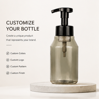 Botol Sabun Cair Kosong PET 250ml Bentuk Silinder Premium Grosir dengan Logo Kustom, Berbagai Pilihan Finishing Permukaan, untuk Kamar Mandi dan Perjalanan