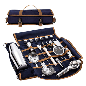 Sac de rangement multifonctionnel Kit de barman Outil 800ml + 550ml Boston Shaker, Jigger, Outils, Pierres à whisky - Product Image 1