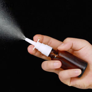 JUXINDA Sprint Wholesale Pulvérisateur à pompe nasale médicale en vrac Flacon de pulvérisation nasale en verre ambré rechargeable 5ml 10ml 15ml Tailles Cylindre - Product Image 3