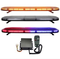 Barre lumineuse de signalisation d'urgence LED 3 Watts avec sirène et haut-parleur pour ambulance, véhicule utilitaire, patrouille, balise