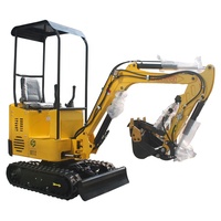 Mini-excavatrices E.P haute performance de qualité supérieure 1,8T 2,5T 3,5T pour travaux de terrassement agricole