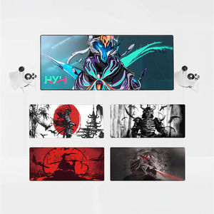 Tappetino da Scrivania XXL in Gomma Stile Samurai Giapponese Bianco e Nero per Gaming Esteso Stile <span class=keywords><strong>Ghost</strong></span> of <span class=keywords><strong>Tsushima</strong></span> - Product Image 3