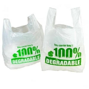 Fourre-tout d'épicerie réutilisable écologique biodégradable compostable fécule de maïs sac à provisions en plastique recyclable - Product Image 5
