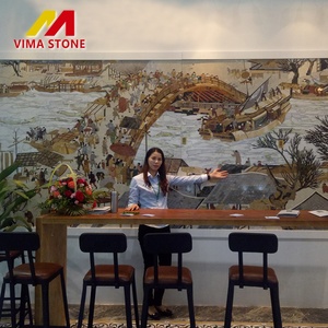 Squisito Waterjet in marmo intarsio medaglione di piastrelle di Design fiore in marmo intarsio tappeto <span class=keywords><strong>per</strong></span> parete murali e pavimenti piastrelle di marmo - Product Image 5