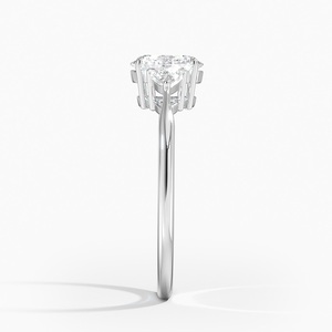 Fashion White Silver <b>Crystal</b> Engagement <b>Ring</b> Elegant Bridal Wedding Proposal Jewelry Gift <b>Ring</b> for Women Anniversary - Product Image 1