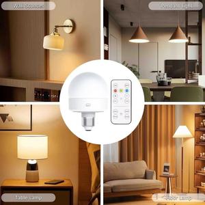 Ampoule d'urgence rechargeable avec base E27 détachable, télécommande sans fil, rechargeable par USB - Product Image 5