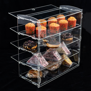 Personalizado 3 capas de acrílico transparente panadería pan pastelería escaparate gabinete pastel Donuts panadería <span class=keywords><strong>vitrina</strong></span> - Product Image 2