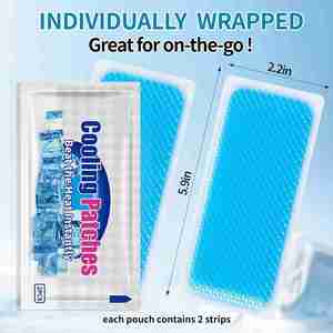 Instant Cooling Ice <b>Packs</b> for Outdoor Activities Summer Heat Relief - <b>Large</b> Disposable Cooling Patches for Neck Body, Camping - Product Image 2
