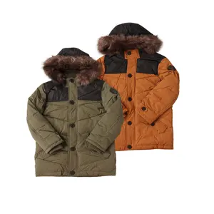 Stockpapa 2021 indumenti in stock lotto leggero 2 colori ragazzo piumino cappotti imbottiti cappotto bambino liquidazione overstock