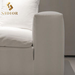 Conjunto de sofá de nube de esquina de terciopelo de plumas italianas, muebles de sala de estar, sofás curvos seccionales modulares para el hogar de lujo - Product Image 4