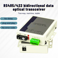 Convertidor de Medios de Fibra Óptica Bidireccional SC 485, Transceptor de Fibra Óptica RS485, Transceptor Óptico TCP 1000m Monomodo
