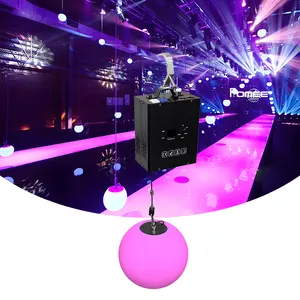 Dynamic Full Color RGBW 4in LED Ball Kinetic Light Sphere Winch Lifting System For Concert Event Wedding Show Stage Decoration