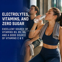 Sachet de poudre d'électrolyte avec créatine et vitamines B pour la performance sportive