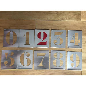 Meilleure vente qualité métal laiton <span class=keywords><strong>alphabet</strong></span> gravure <span class=keywords><strong>pochoir</strong></span> peinture pour métal - Product Image 6