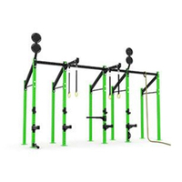 Rack de musculation multifonctionnel en métal pour entraînement de force, CrossFit et exercices variés