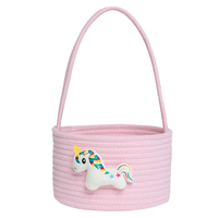 Panier de rangement en fil de coton, panier de rangement en forme d'ours mignon pour bébé, panier de rangement pour vêtements jouets, serviettes, panier pour animaux