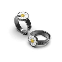 Bague ouverte BKG G-Dragon Daisy Support Light en tungstène électroplaqué, tendance et polyvalente, accessoire féminin JZ1100
