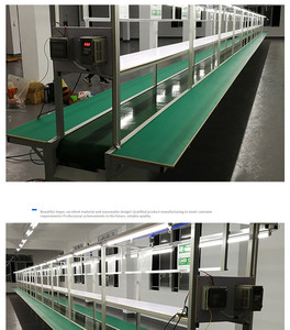 Mini vành đai băng tải màu xanh lá cây PVC vành đai băng tải cho lắp ráp dây chuyền đóng gói tùy chỉnh cấp thực phẩm nghiêng băng tải - Product Image 4