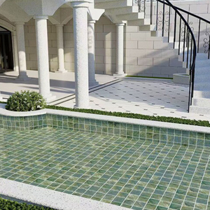 Ubin Keramik Bali Green <span class=keywords><strong>Mosaic</strong></span> Glazed 300x300 untuk Kamar Mandi, Tampilan Batu Sukabumi, Anti-Slip, Tahan Air, Modern, Interior Villa Hotel - Product Image 3