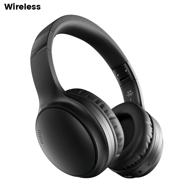 ANC Active Noise Cancelling On-Ear Over-Ear Wireless Headphones Long Battery Life for Bluetooth Headset
