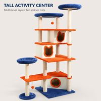 Arbre à chat sur mesure, tour multi-niveaux avec plusieurs niches et poteaux à gratter en sisal, fabricant OEM ODM