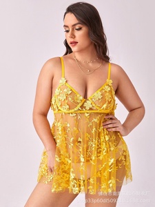 Pigiama da donna con pigiama da donna <span class=keywords><strong>Sexy</strong></span> camicia da notte <span class=keywords><strong>Sexy</strong></span> sottoveste trasparente in pizzo senza schienale in granatina - Product Image 2