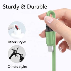 สายชาร์จซิลิโคนเหลว3 in 1ยาว1.2ม., สายชาร์จเร็วสำหรับ iPhone Samsung Xiaomi โทรศัพท์มือถือแอนดรอยด์ - Product Image 6