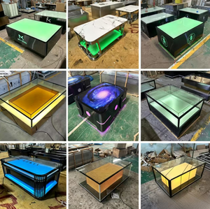 Table de <span class=keywords><strong>bar</strong></span> LED avec logo personnalisé, table VIP professionnelle pour KTV, table basse avec changement de couleur RVB et structure en acier inoxydable - Product Image 3