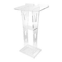 Precio de fábrica ModernDesign Otros muebles comerciales Iglesia Acrílico transparente Podio Púlpito Atril
