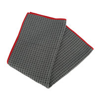 Toalla de algodón grande con tejido gofrado para lavado de coches, ecológica, súper absorbente, sin pelusas, para detallado automotriz, limpieza de vehículos sin rayones