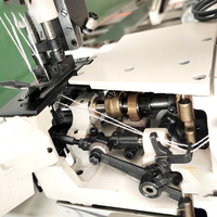 Machine à coudre industrielle automatique professionnelle de point de chaîne de Double aiguille pour le cachetage de sac de sac