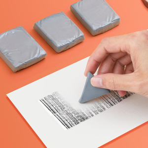 FOSKA Lot de 24 gommes souples grises compactes et légères de haute qualité pour crayons à croquis et fournitures de <span class=keywords><strong>dessin</strong></span> pour artistes - Product Image 4