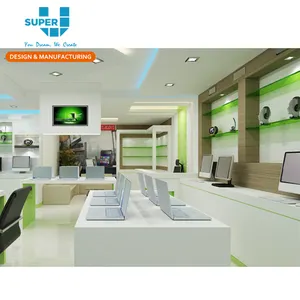 Tienda de diseño de interiores para ordenador portátil, comercial, tienda de ordenador, diseño moderno